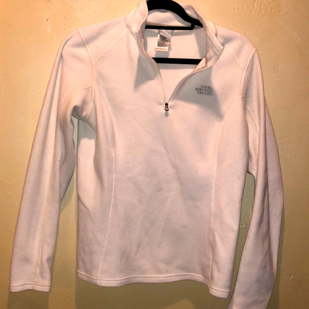 VEUC the north face quarter zip white size Med